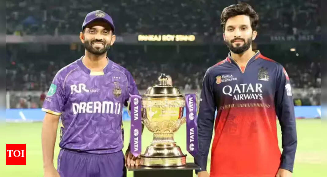 RCB vs KKR Live Score, IPL 2025, Bengaluru weather updates: Rain threat looms over RCB vs KKR clash