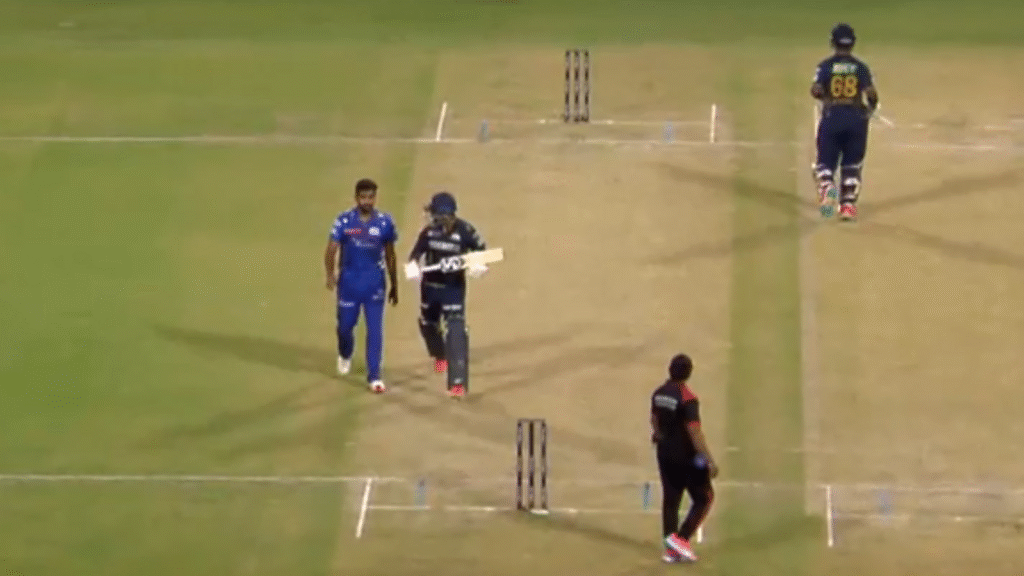 Rahul Tewatia yells behind Jasprit Bumrah, MI pacer snaps with 'don't say this to me' in tense verbal exchange